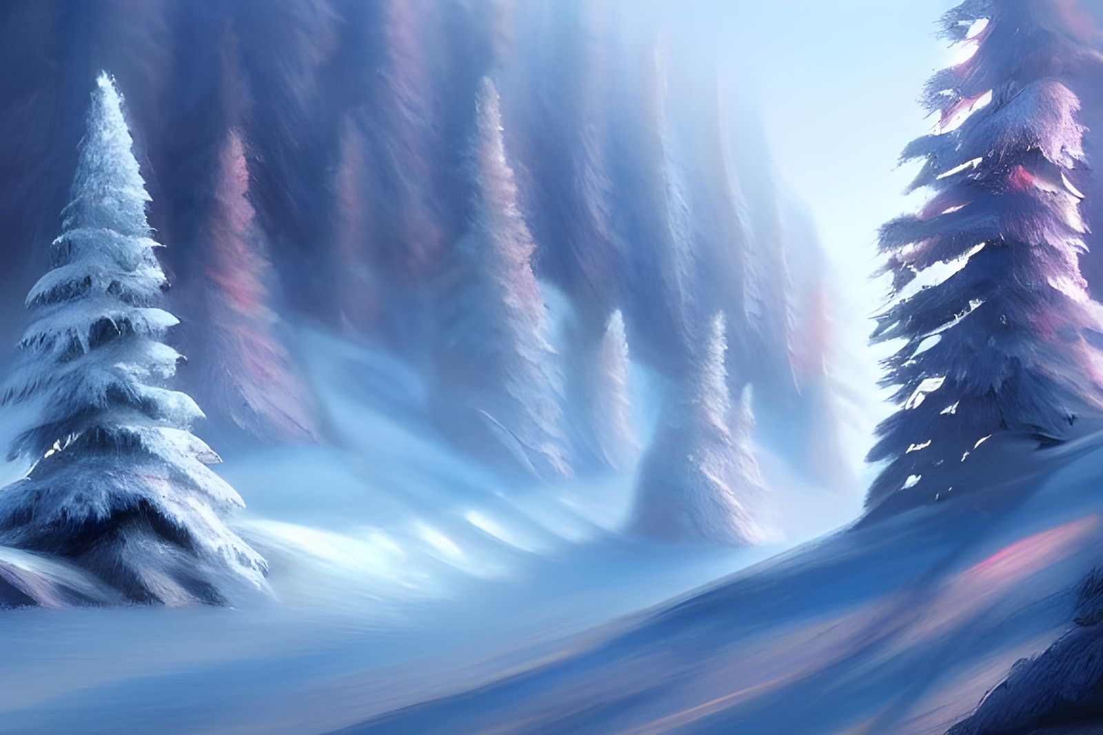 Crystal Mountain Concept Art in 3D