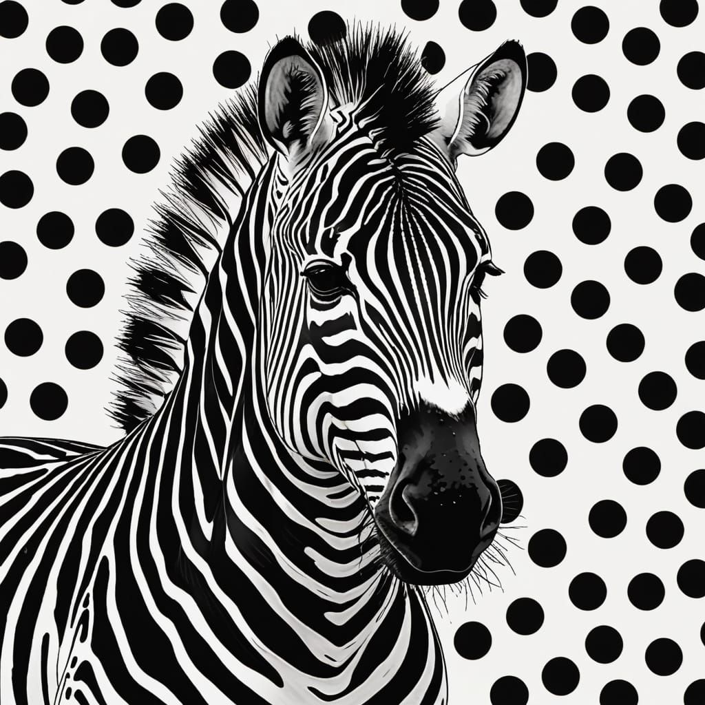 Polka Dot Zebra: A Whimsical Animal Concept