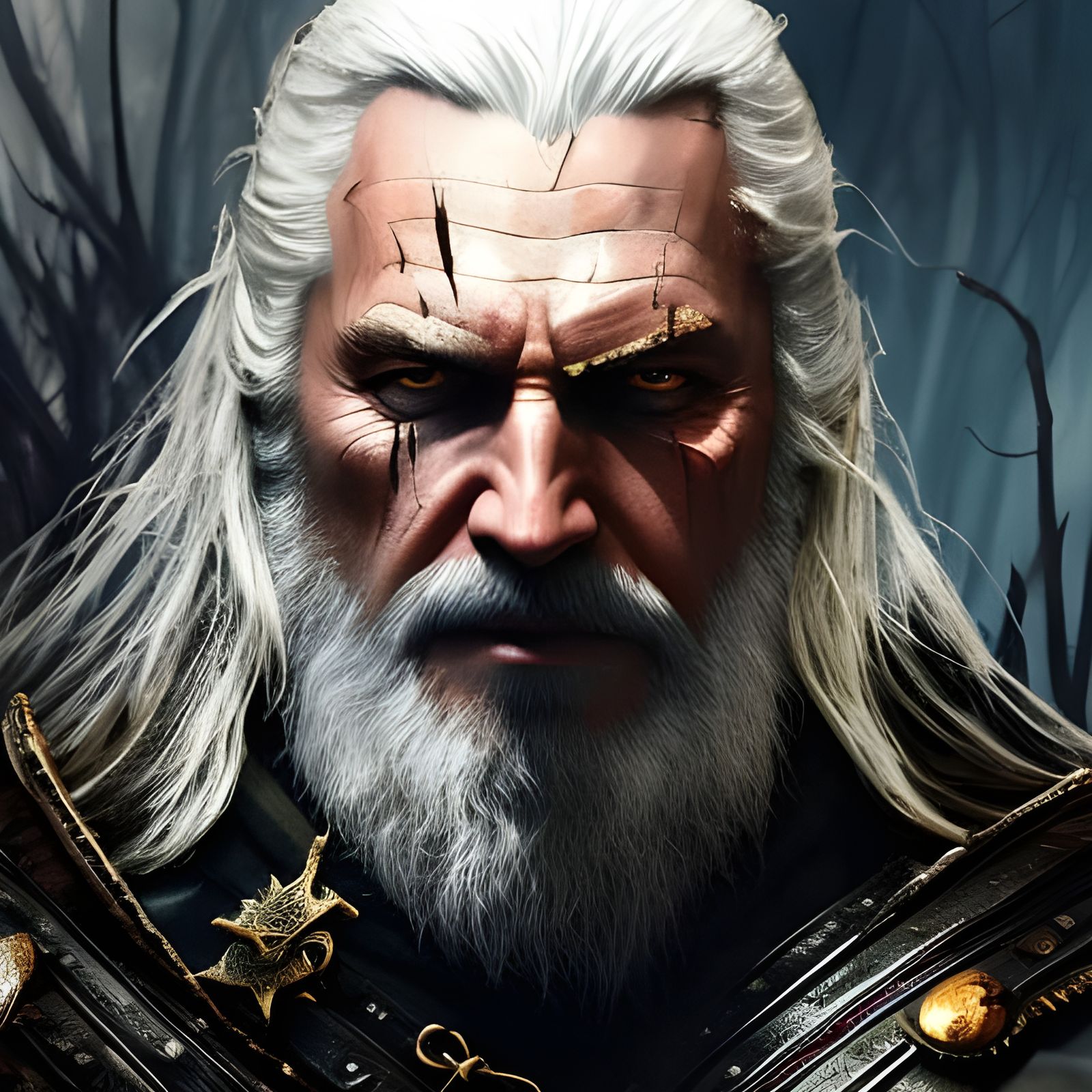 An Old Geralt of Rivia, retired Witcher… or is he….