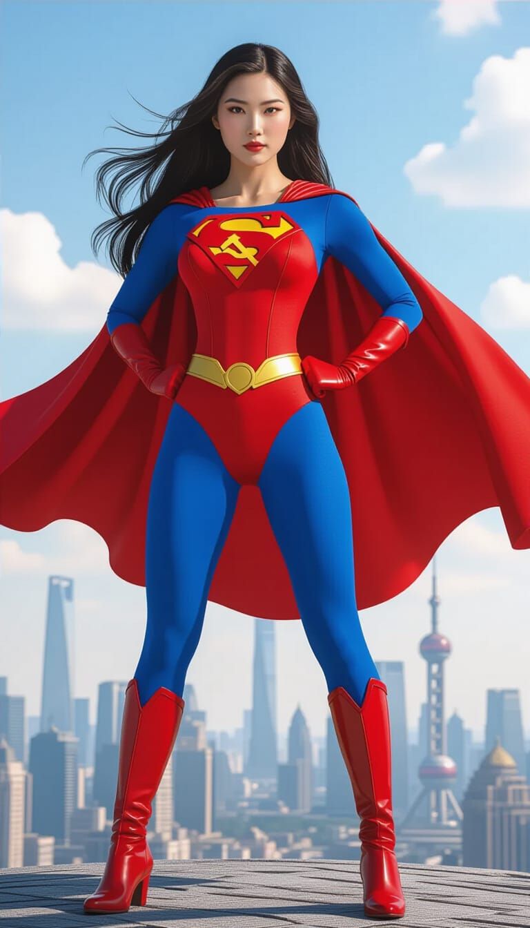 Chinese Communist Supergirl Saves Beijing: 8K HDR