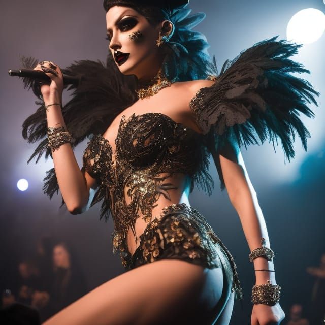 Dark Burlesque Singer