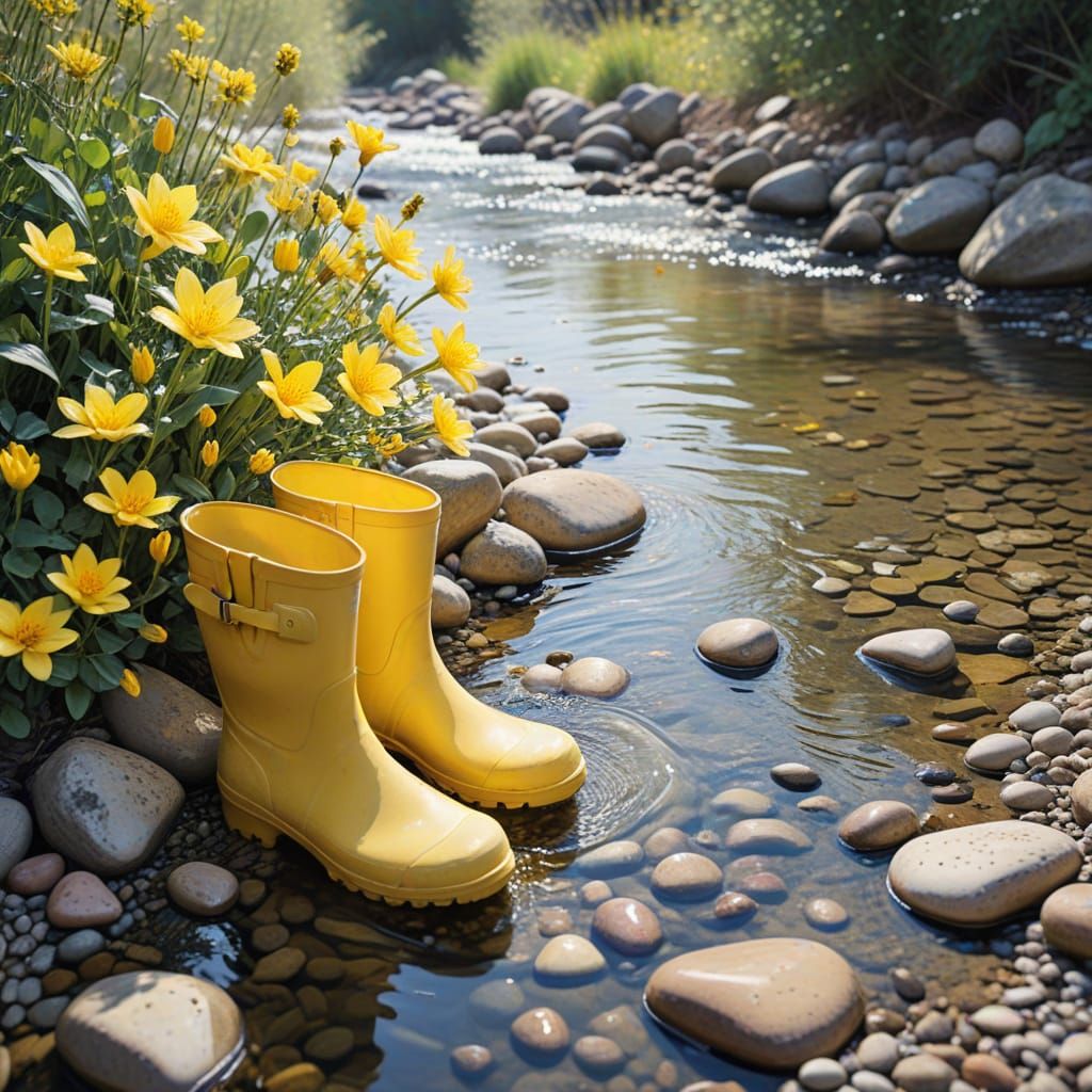 Springtime Serenity in Claude Monet's Style