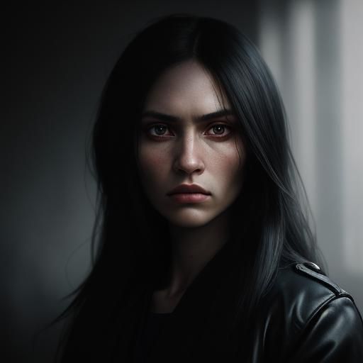 Haunting Portrait of a Russian Girl in Hyperrealism