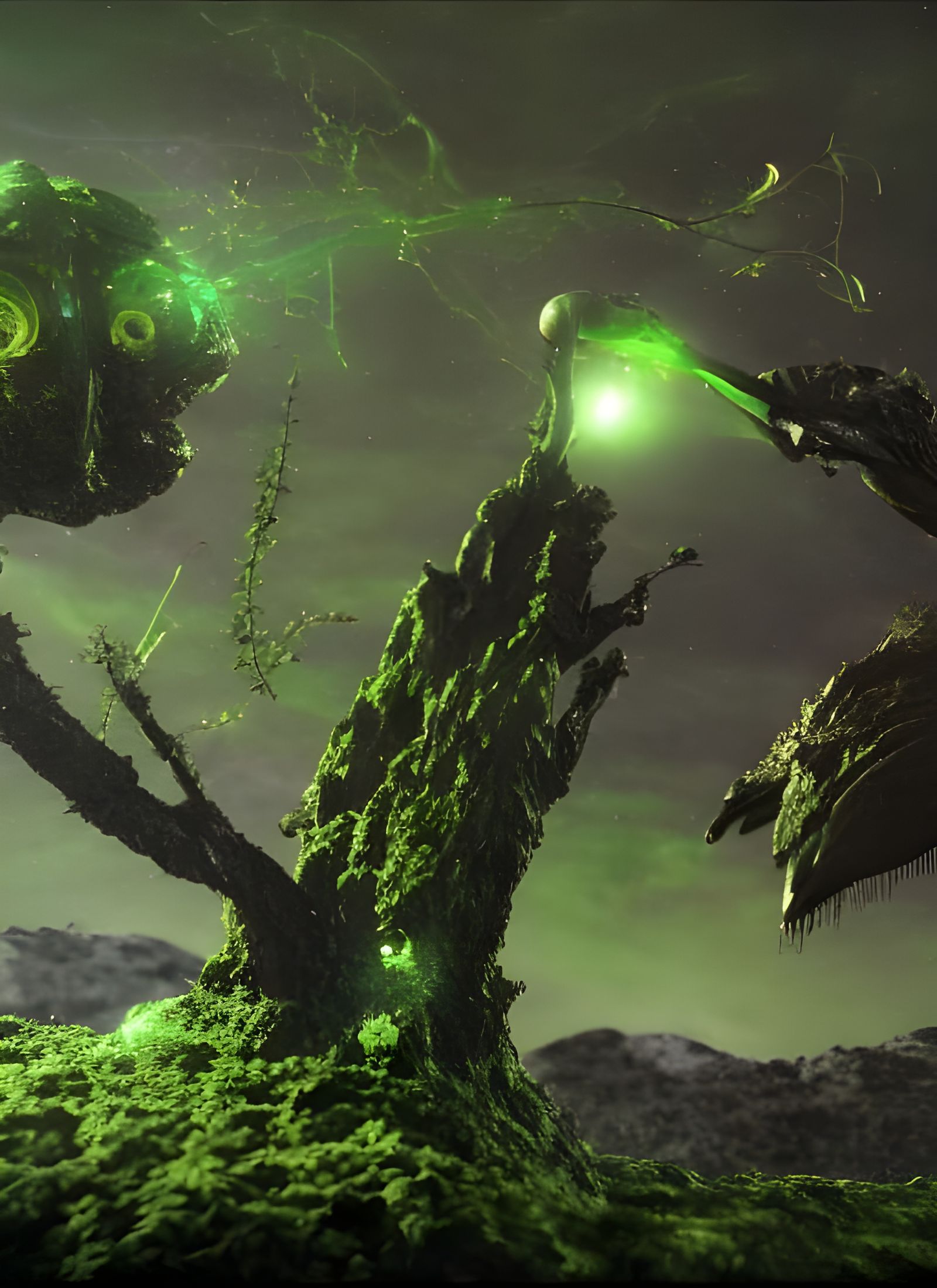 Aliens vs Earth in Hyperrealistic Alien Landscape