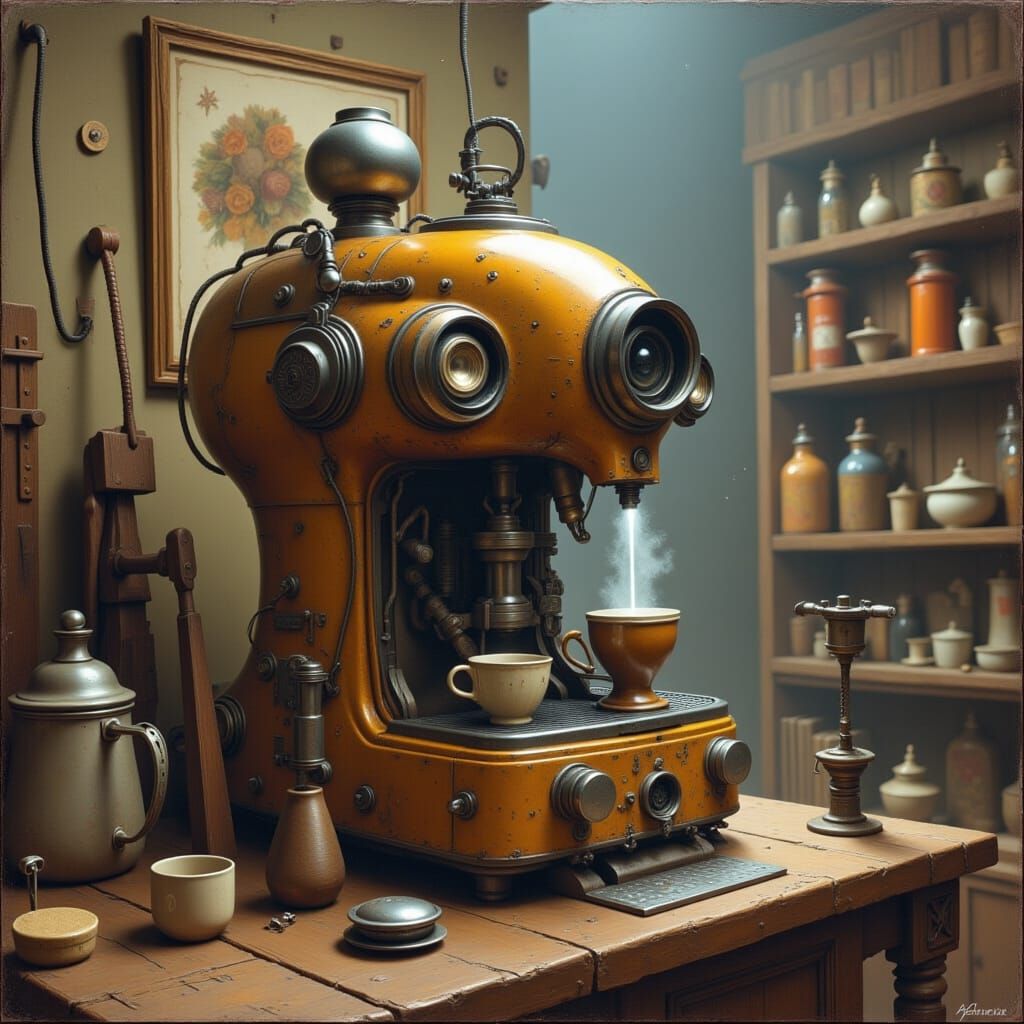 Surreal Coffee Machine Design