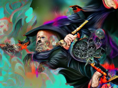 Witch Hunter Digital Illustration of Corruption