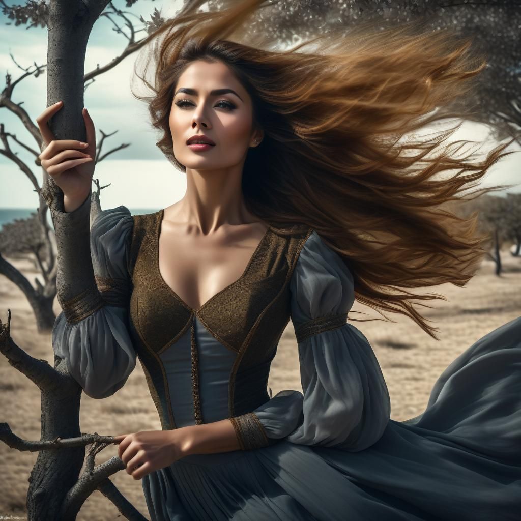Windblown Beauty: Professional Photography with Surrealist E...