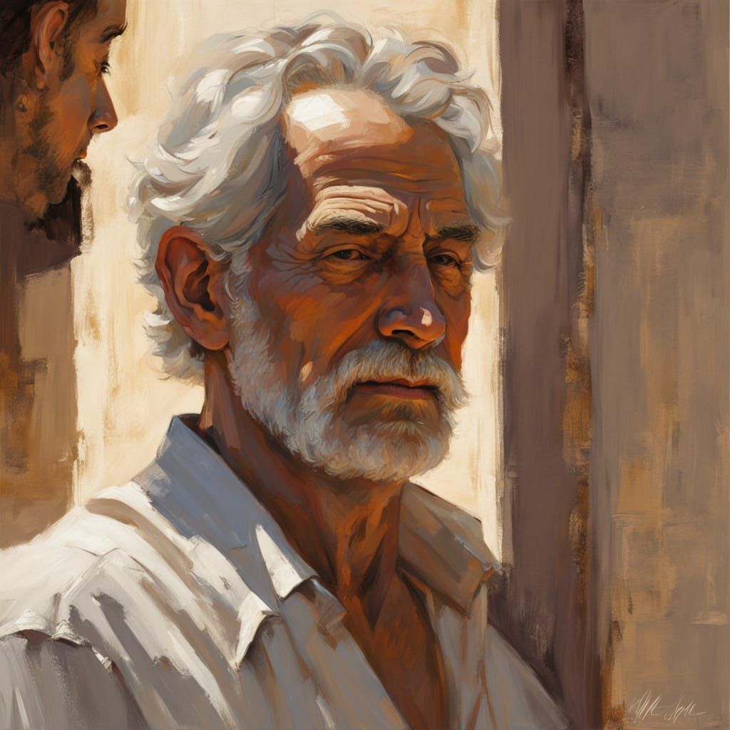 Youth and Age: A Portrait in Realistic Style