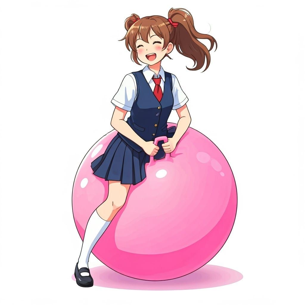 Haru Yoshioka Bouncing Ball, Ghibli-Style Anime