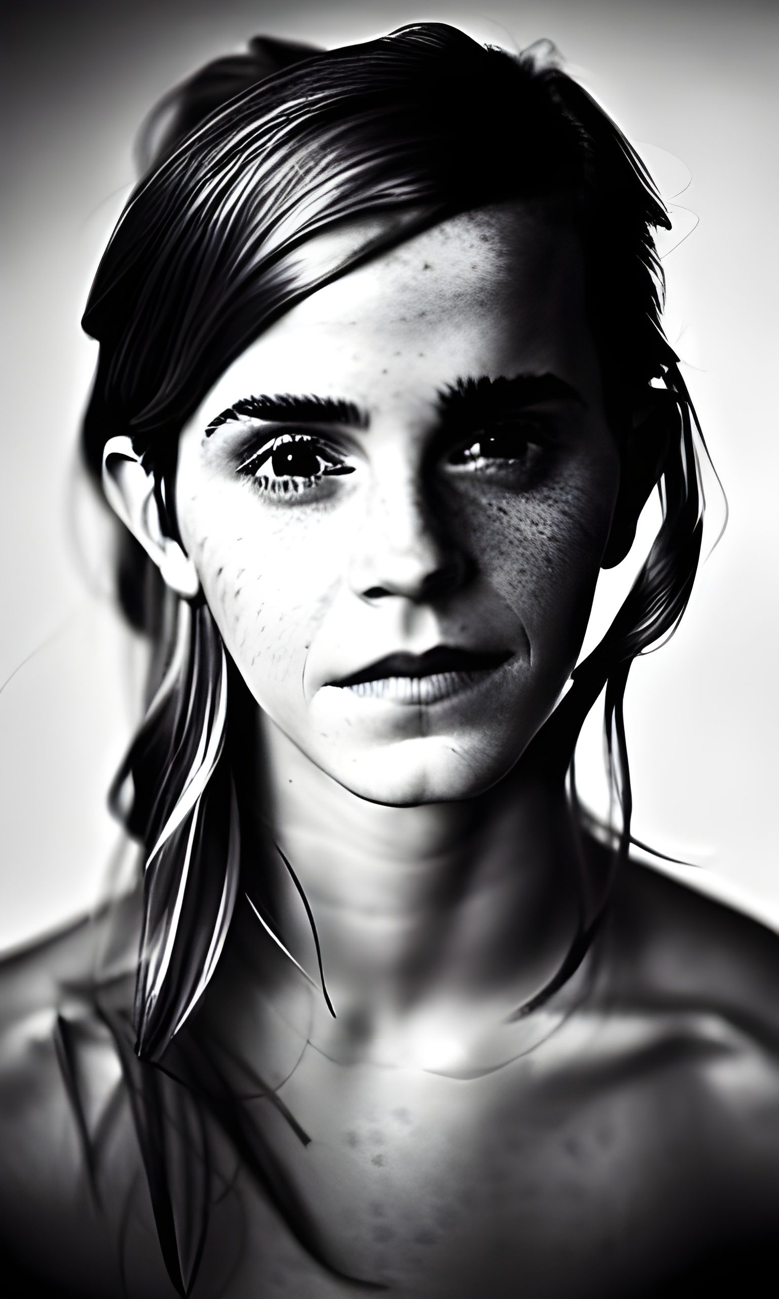 Futuristic Portrait of Humanoid with Cosmic Style