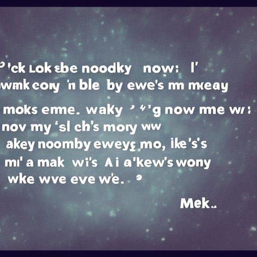 Starry Cold Island in Dark Ink