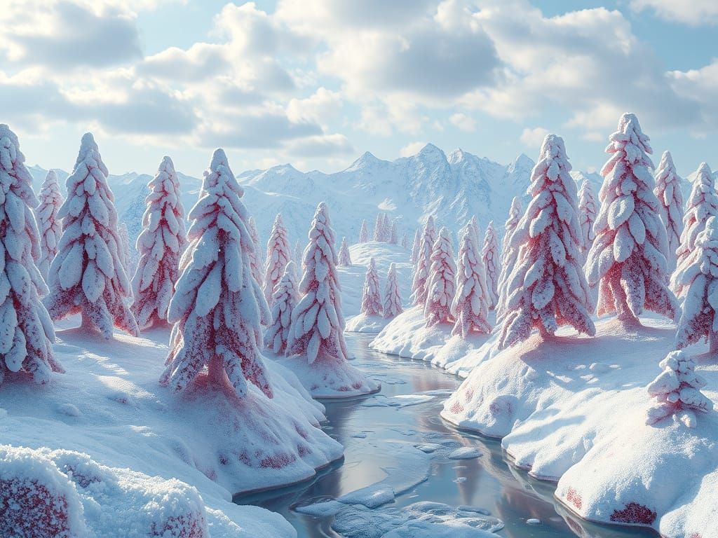 Sweet Winter Wonderland: Candy Landscape