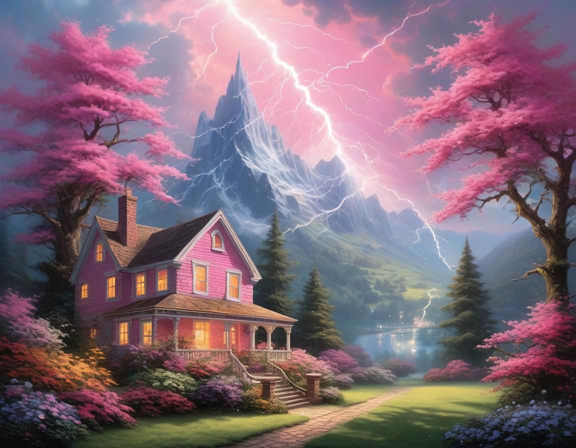 Ethereal Pink Floral Abstract in Ultra HD