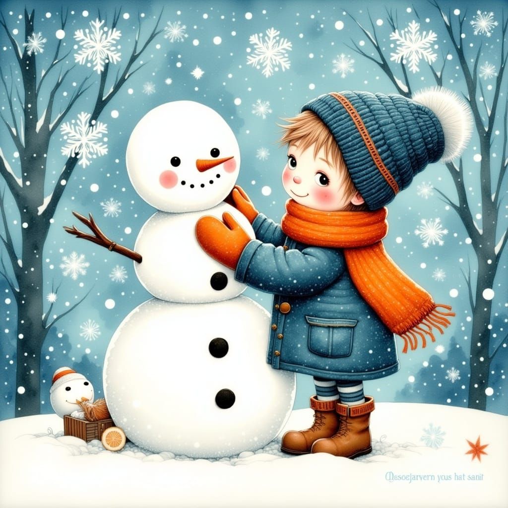 <lora:Cute Vintage flux:1.0> child's drawing of child buildi...