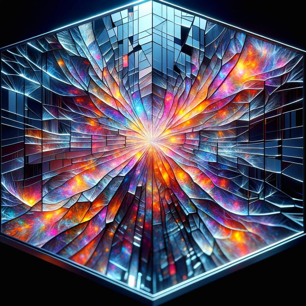 Cosmic Mirror Fragmentation in Vibrant Colors