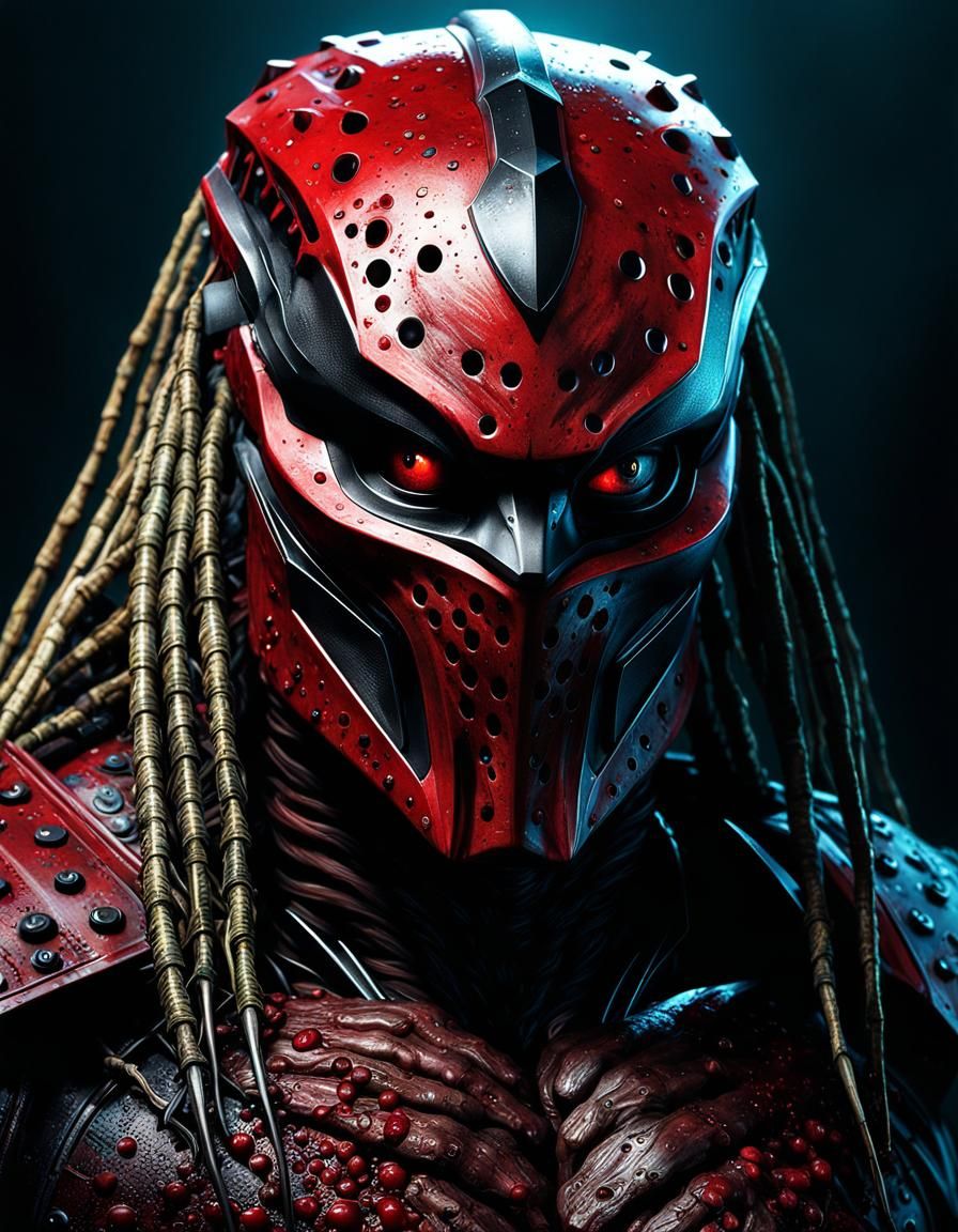 Hyperrealistic Horror Monster Portrait in Surreal Style