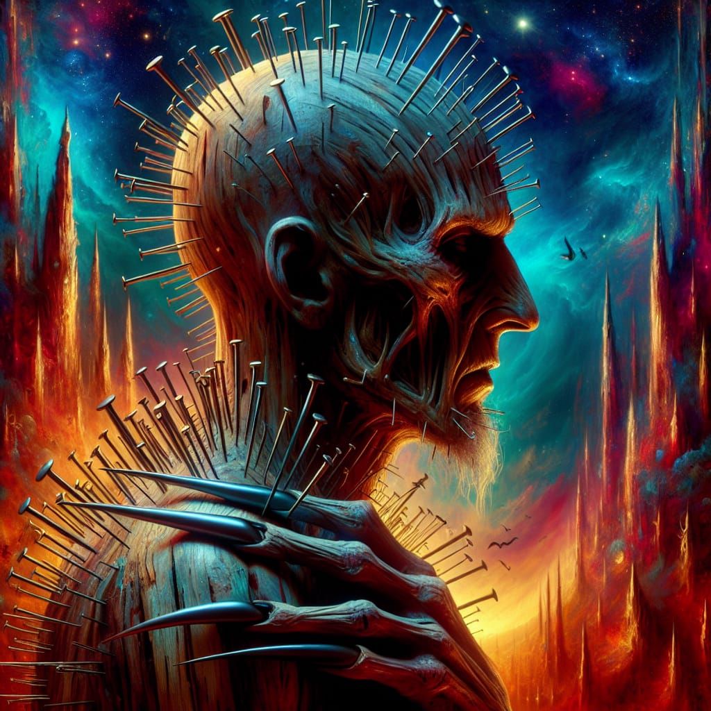 Menacing Character in Surreal, Detailed Concept Art