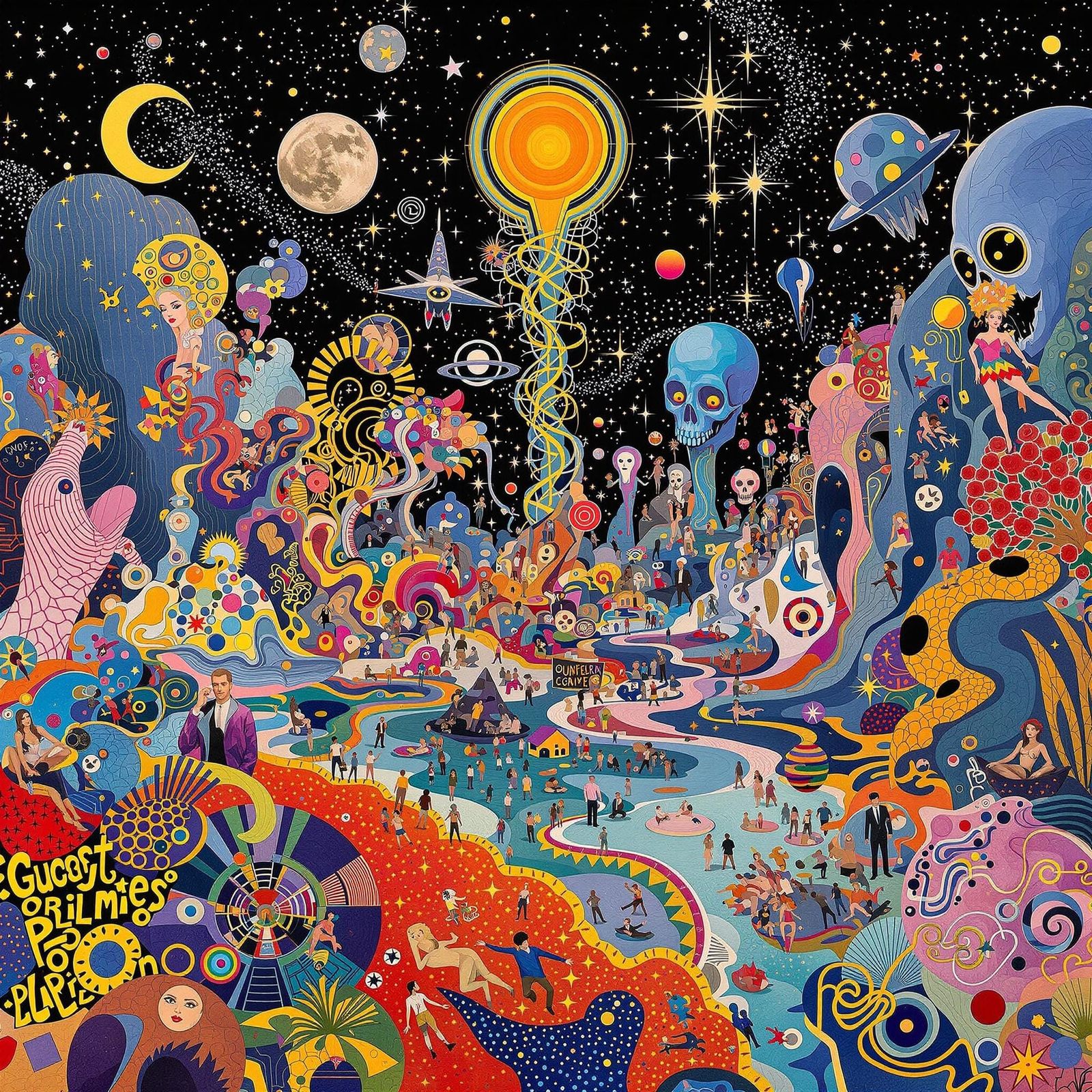 Traveler in Alternate Realities: A Surreal Pop Art Collage