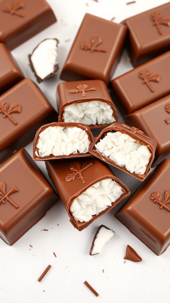 Bounty Chocolate Bar Vector Illustration