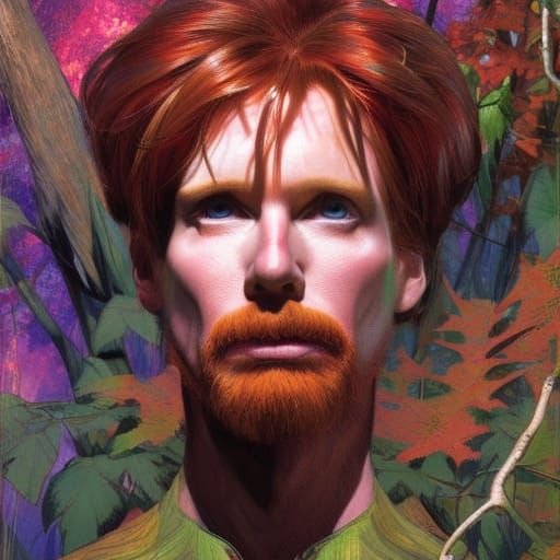 Courtney Gains Comic Book Portrait in Forest