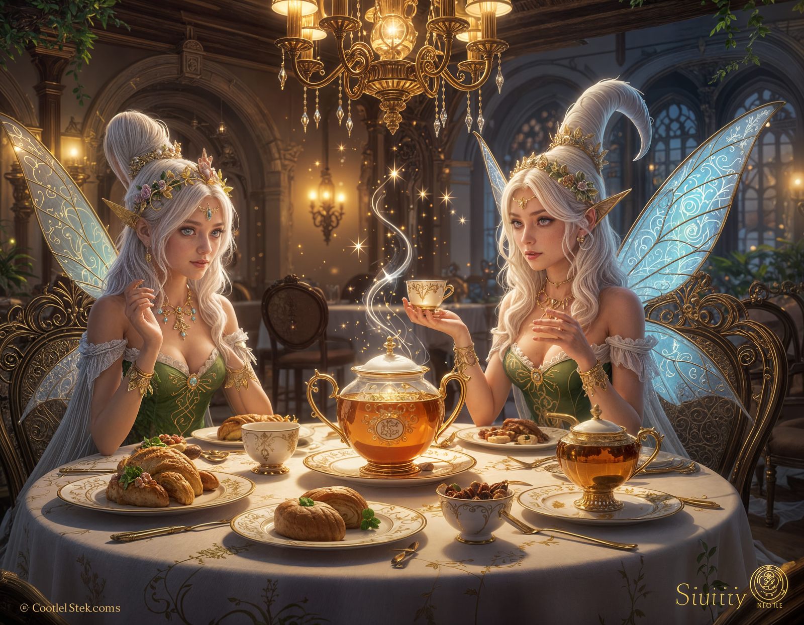 Magical Future-Telling Tea Served by Sprites