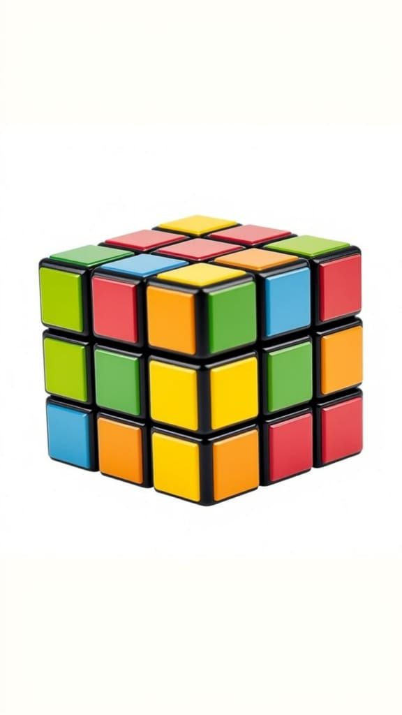 Rubik's Cube Formed by Tetris Blocks