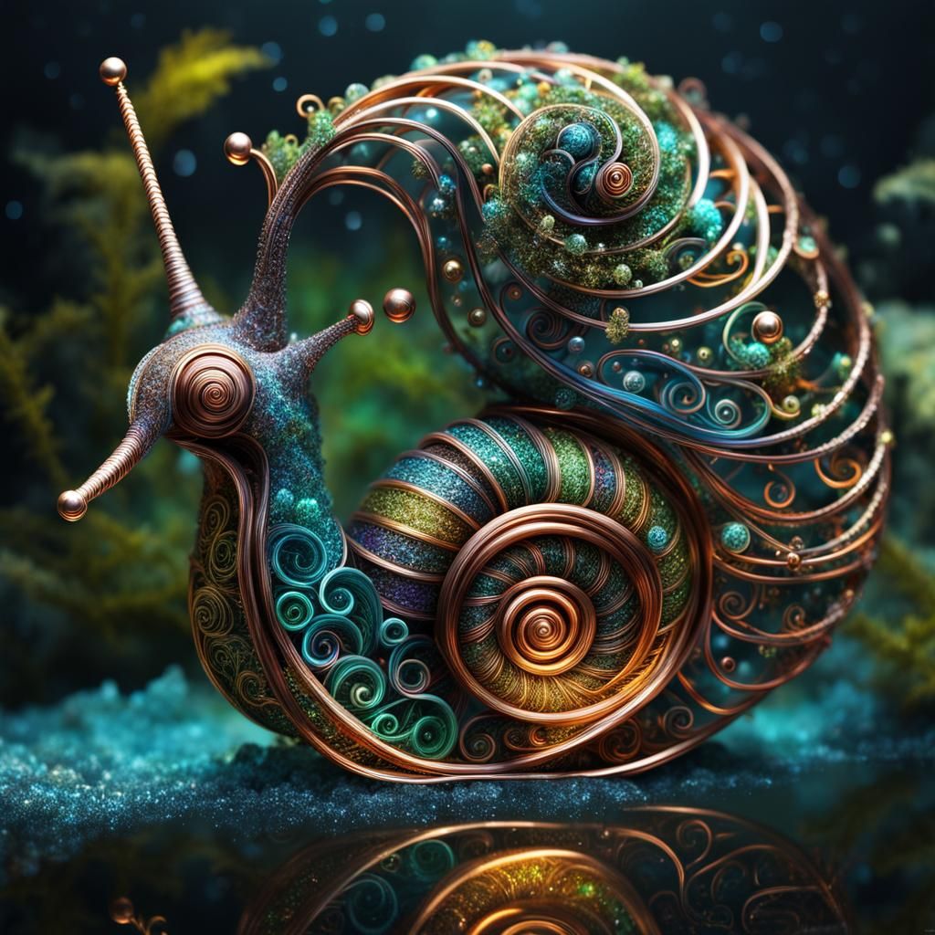 Metal snail