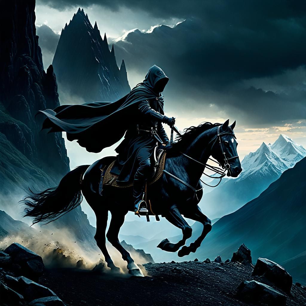 Nazgûl Rider in Mordor Concept Art