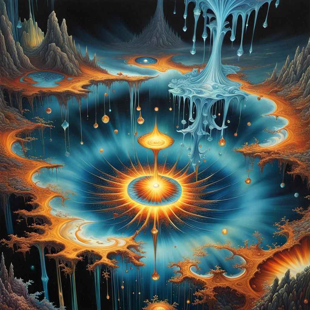 Ganesh Portrait in Kinetic Sculpture Style