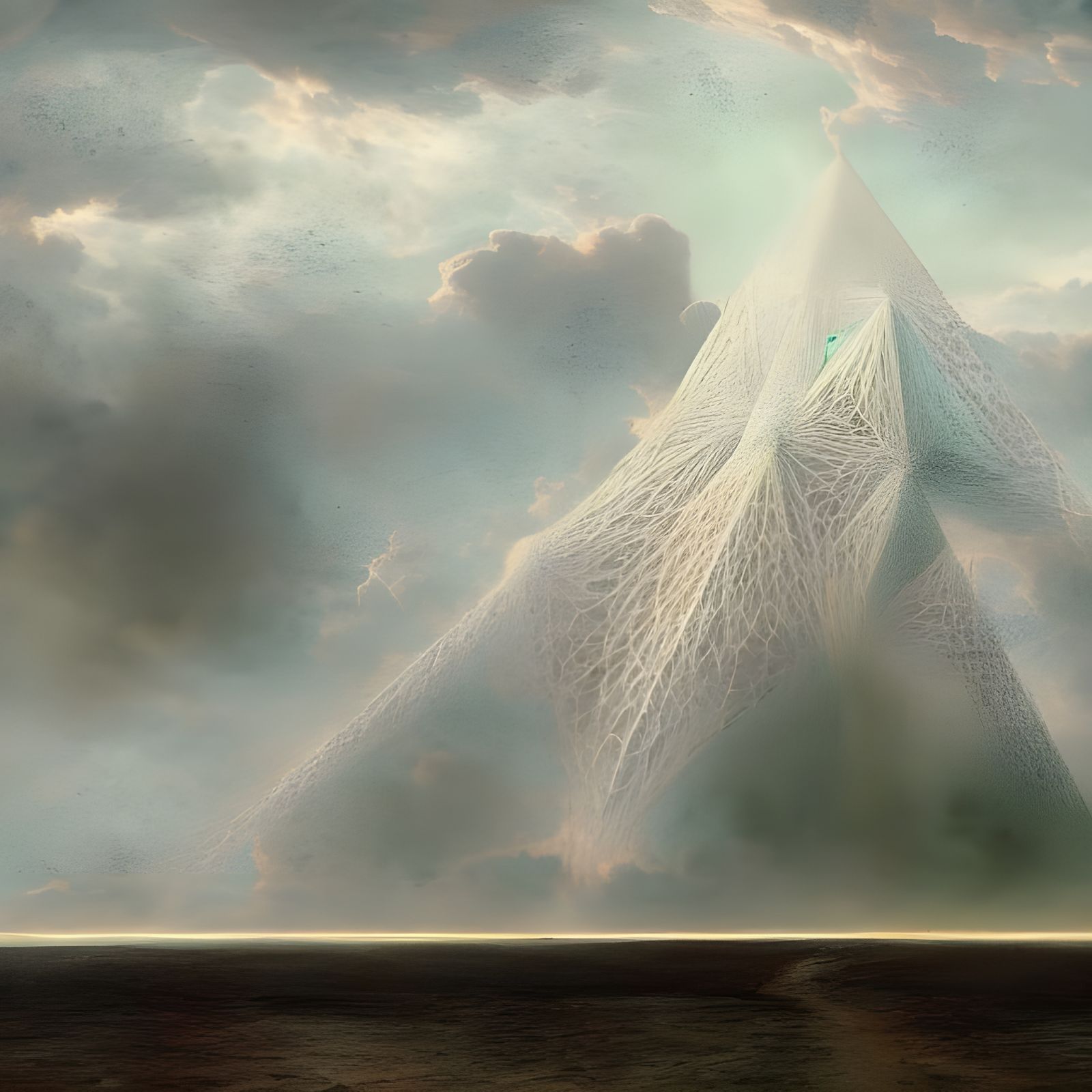 Gigantic Fractal Structure on Desolate Landscape