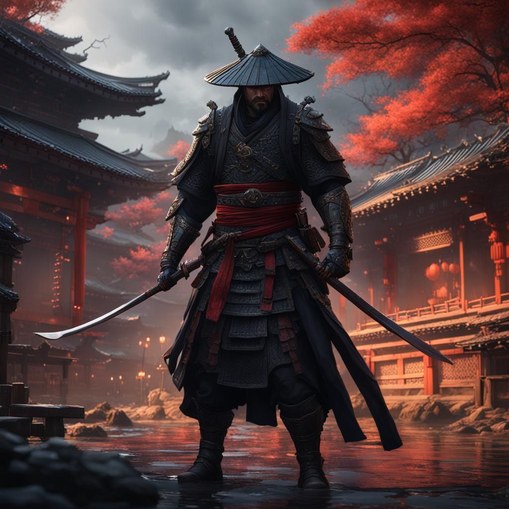 The Last Ronin: Detailed Matte Painting in Deep Color