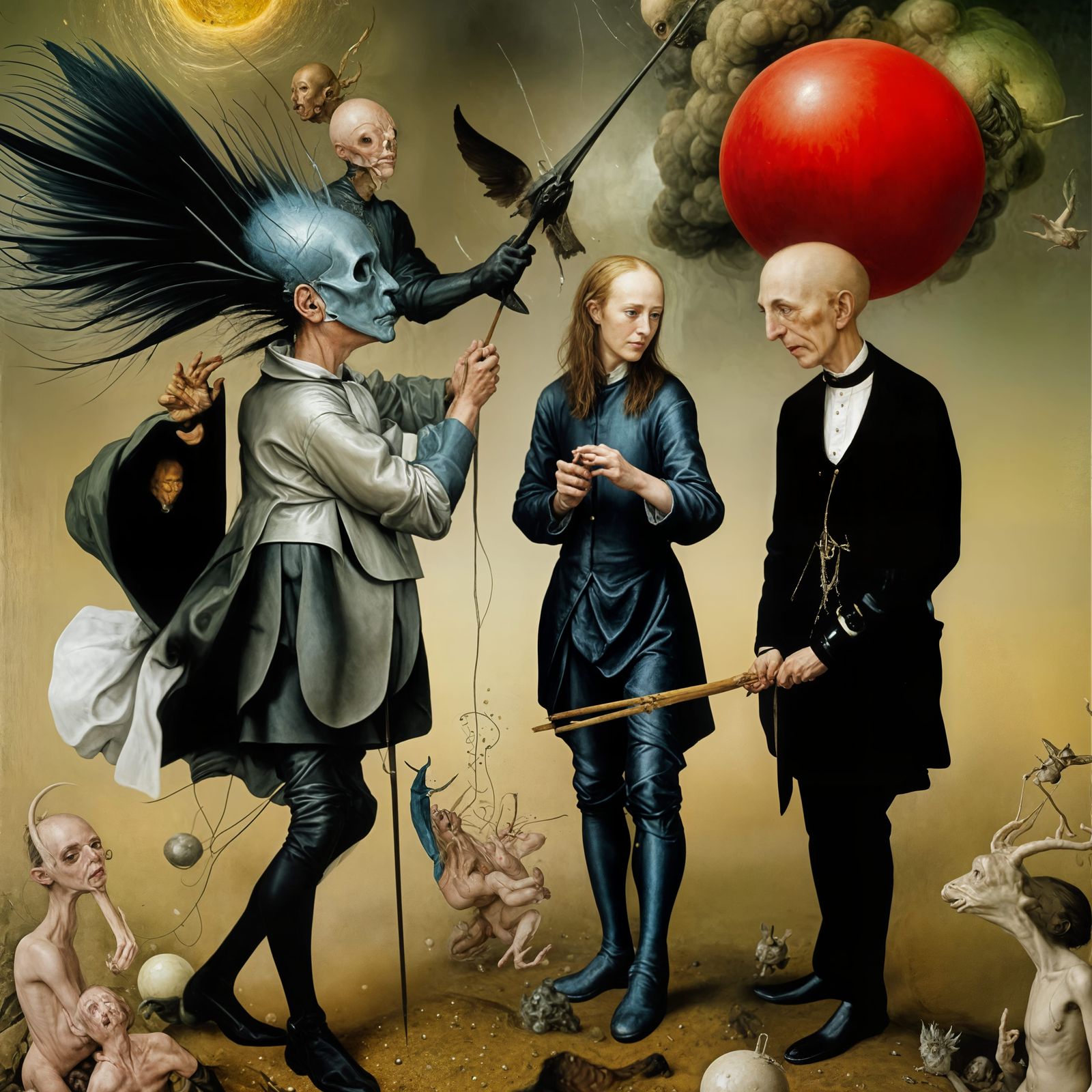 A young man at a traditional 'Public School' attempting to duck a caneing by dazelling the Punishments Master with a viv...