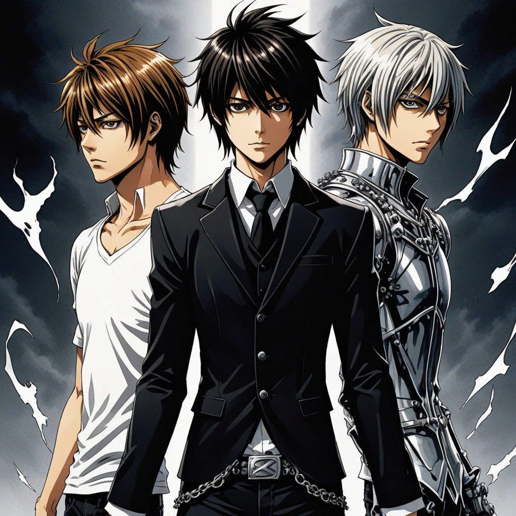 Deathnote panel L confrontation