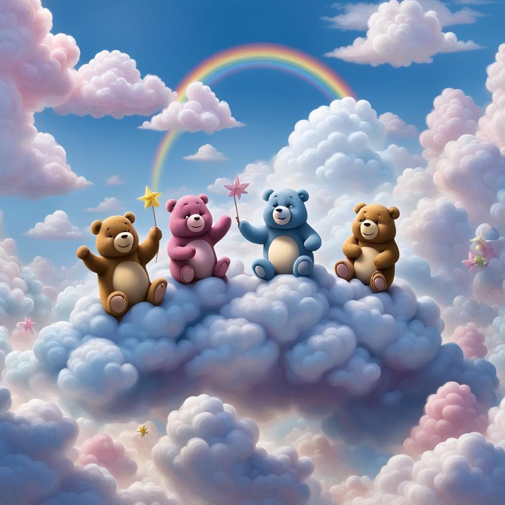 Care Bears Play on Fluffy Clouds