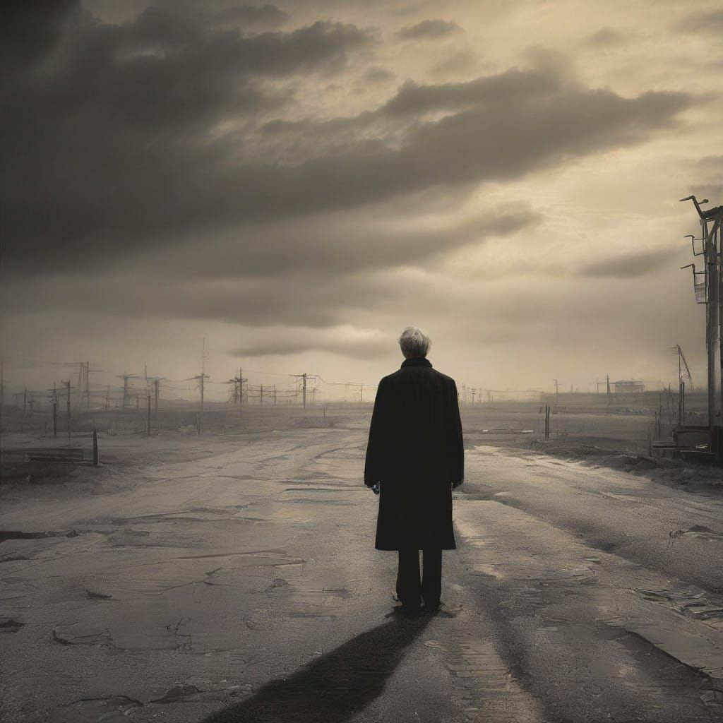 Ethereal Industrial Dreamscape in Surrealist Style