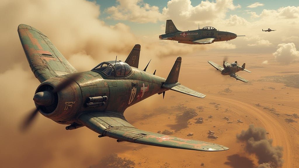 Sci-Fi Air Support in Retro-Futuristic Style