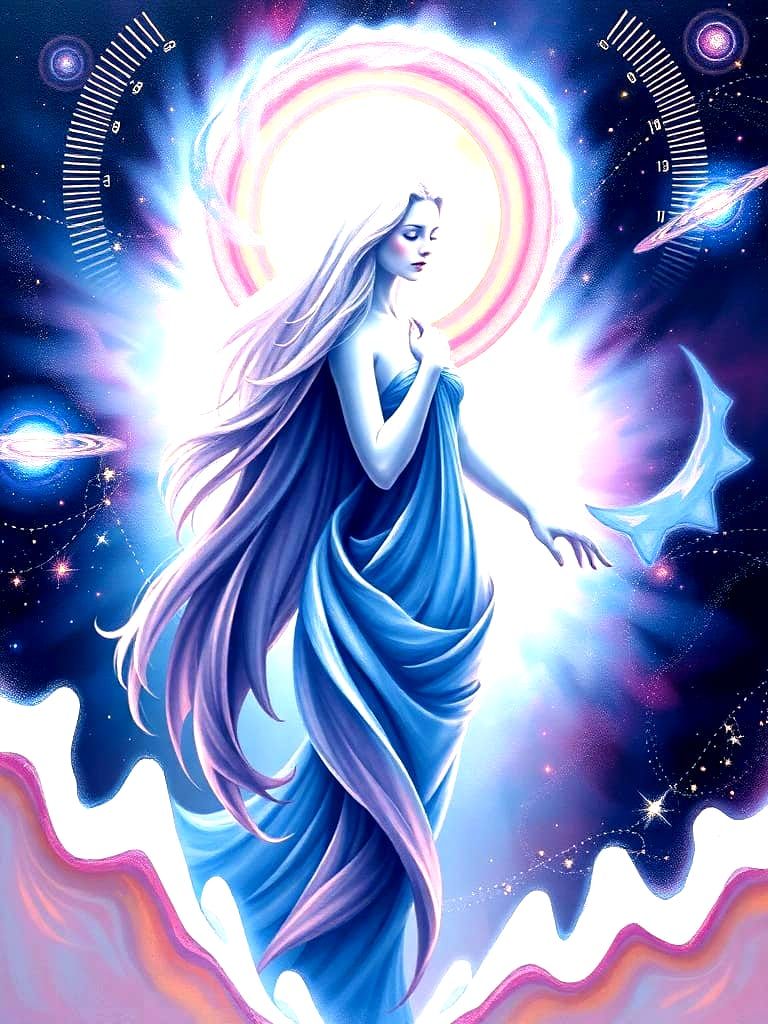 Sacred Feminine in Celestial Abstraction