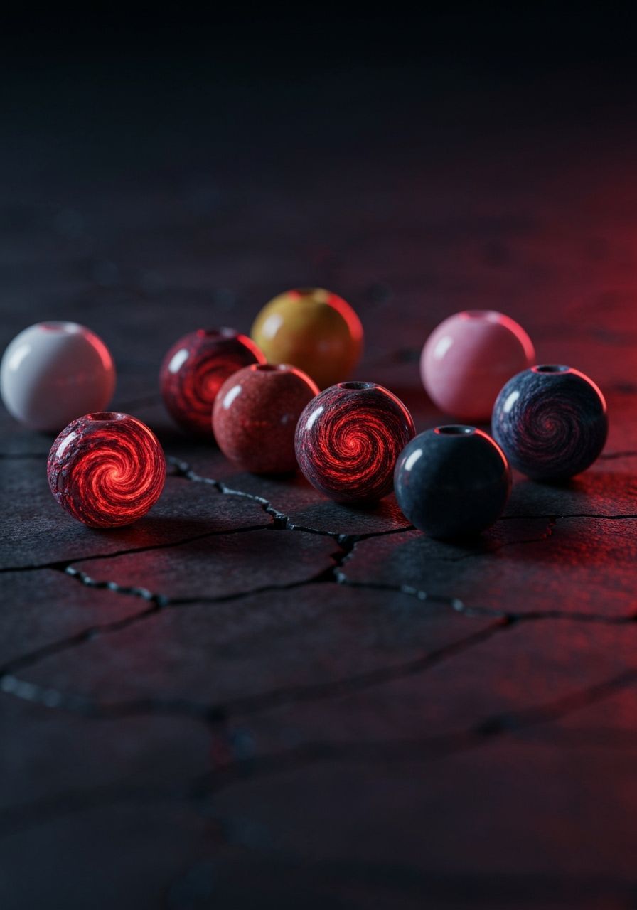 Ominous Beads of Destruction Radiating Dark Energy