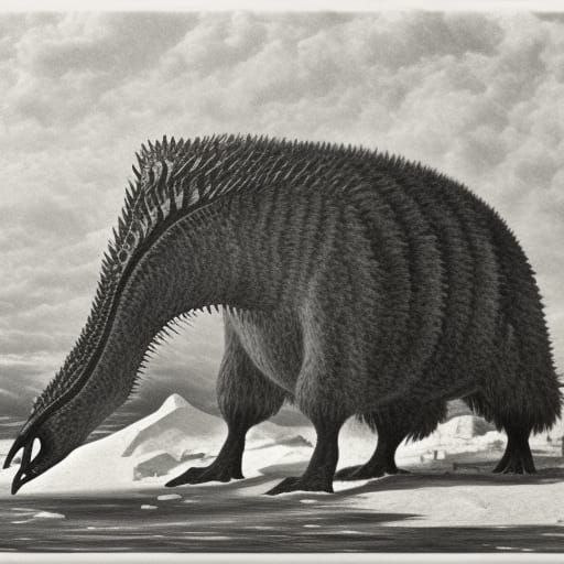 Amazing Antarctic Behemoth Contraption: An AI Interpretation