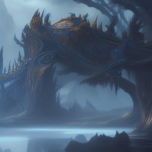 Detailed Matte Painting of Moody Blues