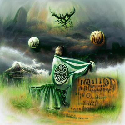 Hallowed Celtic Scene of Forgotten Lore
