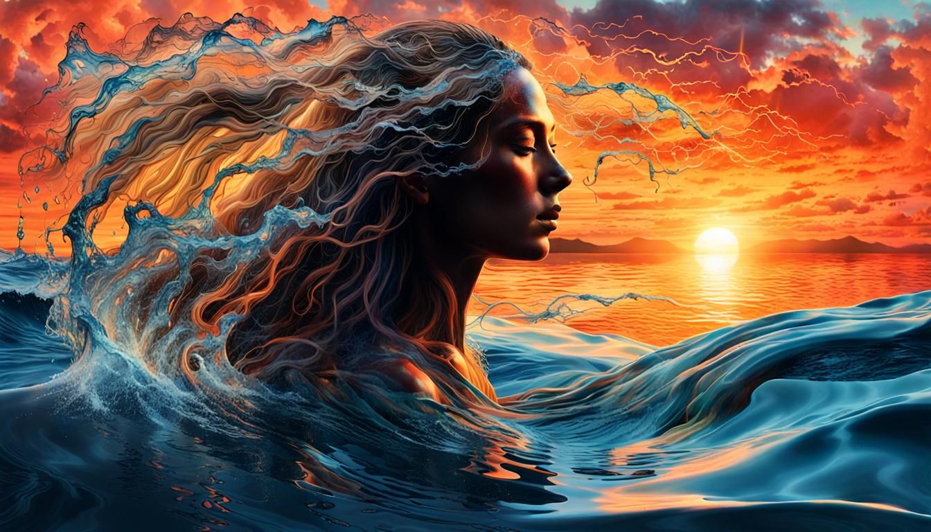 Surreal Digital Collage of Gratitude in 8K