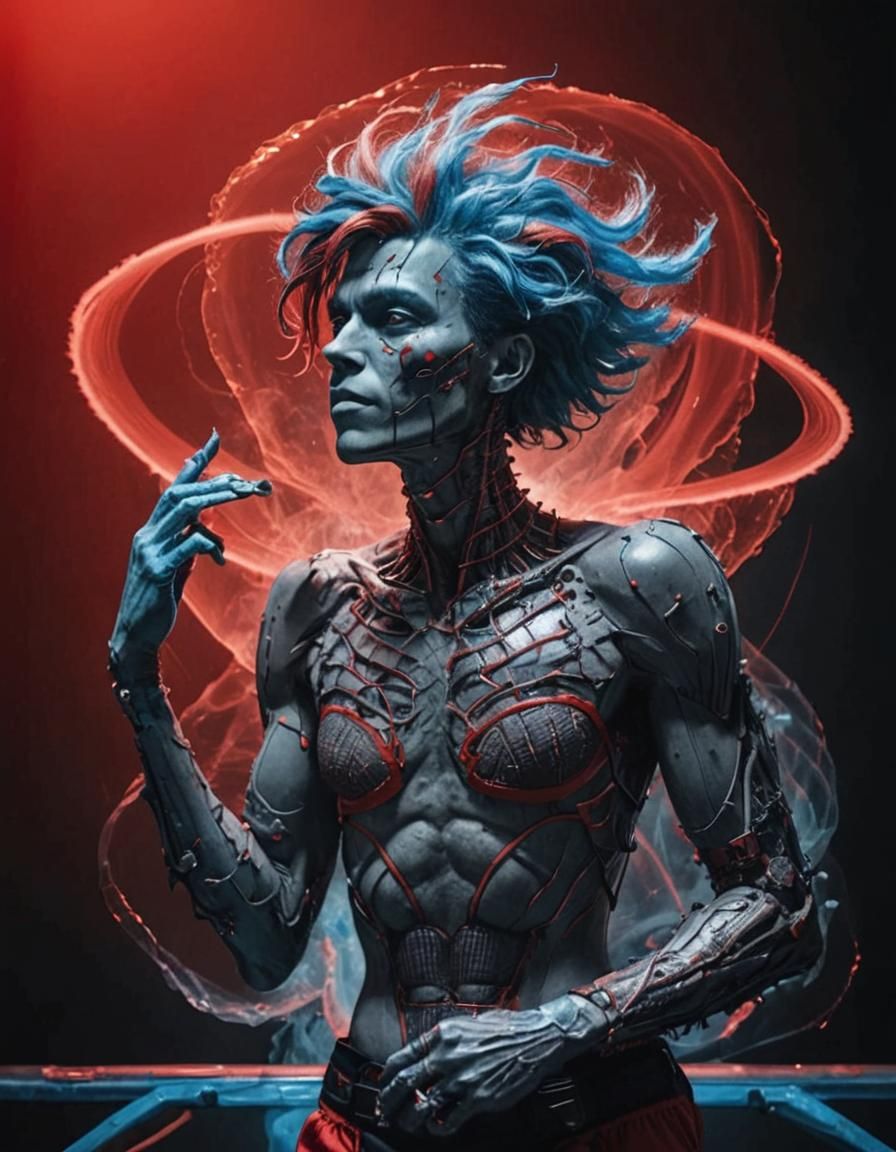 Bbno$ Shirtless in Red Underwear: 8k Photography