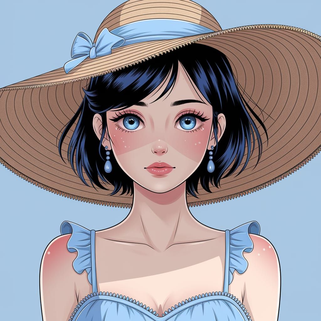 Mayuri Shiina in Summer Dress, Detailed Portrait