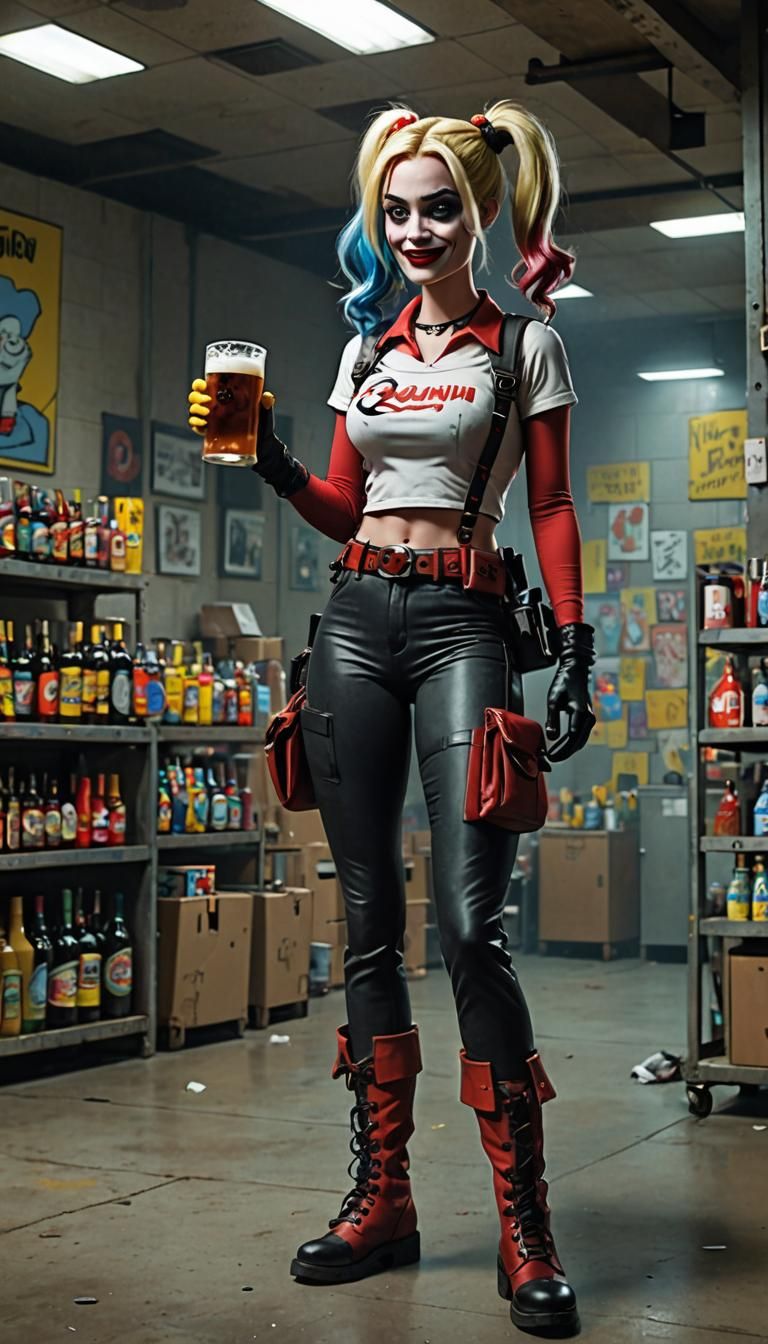 Margot Robbie as Harley Quinn in The Simpsons drawn by Matt ...