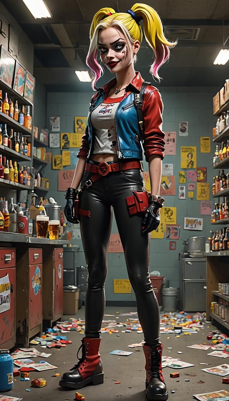 Margot Robbie as Harley Quinn in The Simpsons drawn by Matt ...