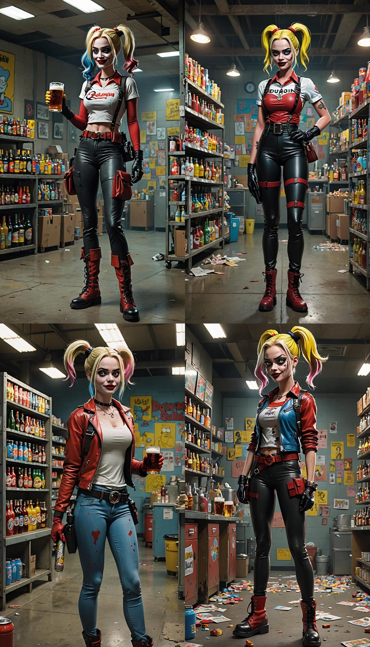 Margot Robbie as Harley Quinn in The Simpsons drawn by Matt ...