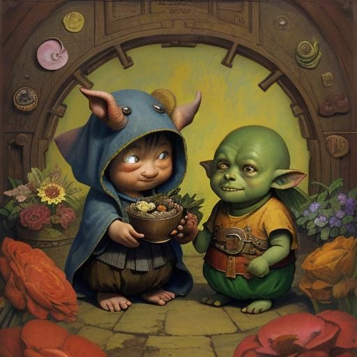 Romantic Goblins Celebrate Valentine's Day