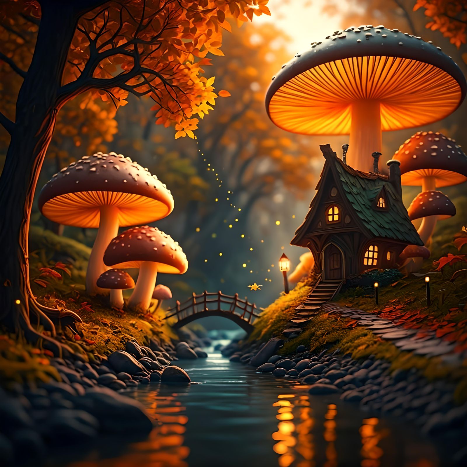Miniature Fantasy world (autumn)