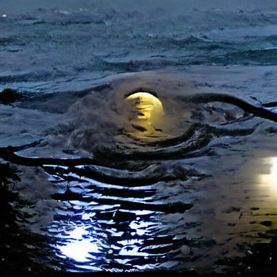 King Tide Under a Mystical Moon
